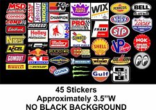 45 Mega Pack Racing Decals Stickers Drag Race Nhra Nascar