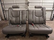 2003-2006 Chevrolet Chevy Tahoe Third Row Seats Gray Leather