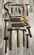 Vtg Tool Lot Hammer Pliers Saws Craftsman Disston Etc