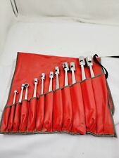 Set Of 11 Snap On Fho Flex Head Swivel Socket Combination Wrenches Sae Usa