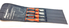 New Snap-on Sghbf600ao 4-piece Instinct Soft Grip Handle Mixed File Set Sealed