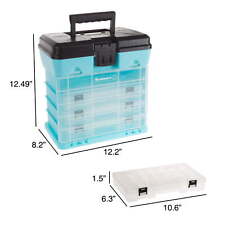 Storage And Tool Box-durable Organizer Utility Box-4 Drawers 19 Compartments