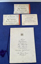 Royal Performance Programme 1955 Two Guest Tickets Invite From Earl Of Derby