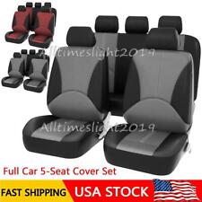 For Toyota Auto Car Seat Cover Full Set Pu Leather 5-seats Front Rear Protector