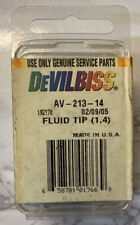 Devilbiss Av-213-14 Fluid Tip 1.4 Mm For Plus High Efficiency Pressure Feed Gun