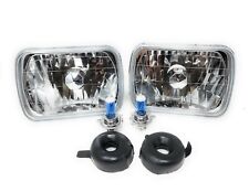 86-95 Wrangler Yj Replacement Euro Glass Head Lights Jeep Chrome