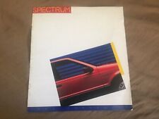 1986 Chevrolet Spectrum Like Isuzu Imark Color Sales Brochure Catalog Prospekt