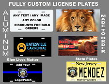 Personalized Aluminum Custom License Plate Customize With Text And Or Picture
