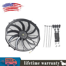 16 12v Slim Thin Fan Push Pull Radiator Cooling Electric Radiator Fan