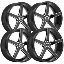 4 Strada S35 Perfetto 20x8.5 5x4.5 35mm Blackmilled Wheels Rims 20 Inch