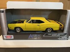 1969 Dodge Coronet Super Bee Motor Max American Legends Yellow 124 New In Box