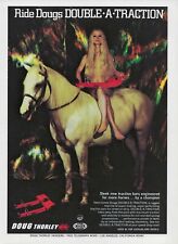 1974 Doug Thorley Headers Vintage Magazine Ad Double A Traction Bars Sexy Girl