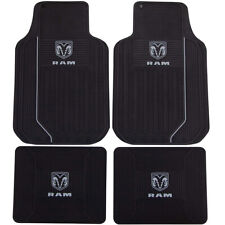 New 4pc Ram Black Car Truck Suv Front Back All Weather Rubber Floor Mats Set