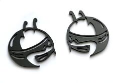 Set Matte Black Scat Pack Head Emblems For Dodge Challenger Charger Badges