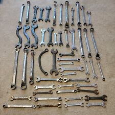 Large Wrench Lot 50 Wrenches Craftsman Vulcan Drop Forgeed Dunlap Sears Etc