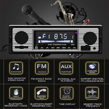 Car Stereo Radio Bluetooth In-dash Head Player Fmmp3aux Remote Microphone