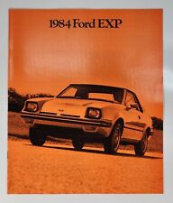 1984 Ford Exp Catalog Sales Brochure Luxury Turbo Coupe Dealer Advertisement