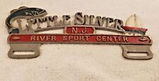 Vintage Little Silver N.j. License Plate Topper River Sport Center
