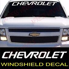 Chevrolet Truck White Windshield Vinyl Decal Sticker Banner Emblem