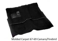 Molded Carpet Set 67-69 Camaro Firebird 8020loop Black Wjute Backing Carpeting