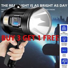 200000 Lm Led Searchlight Spotlight Usb Rechargeable Hand Torch Work Light Lamp