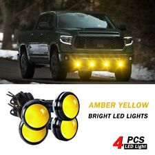 4 Eagle Eye Lamps Led Drl Fog Daytime Running Car Light Tail Backup Amber Yellow