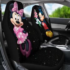 Mickey Love Minnie Mouse Ears Couple Car Seat Covers