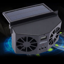 Solar Powered Car Cooling Fan Auto Window Cooler Air Vent Exhaust Ventilation Us