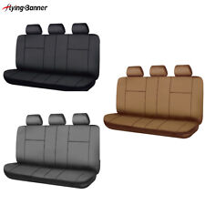 Quality Car Seat Cover Set Universal Rear Bench Faux Leather Split Waterproof