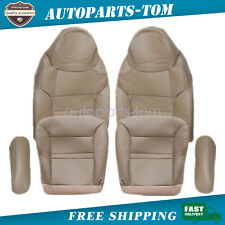 Fits 2000 2001 Ford Excursion Limited Front Bottom Top Leather Seat Cover Tan