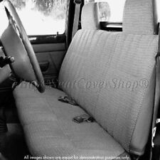 Triple Stitched Small Pickup Truck Gray Solid Bench Seat Cover Custom Fit