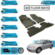 3d Molded Floor Mats Liner Interior Protector For Honda Civic Sedan 2001-2005