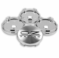 4pcs 60 Mm Suitable For Oz Racing Silver Black Alloy Wheel Center Caps Hub Caps
