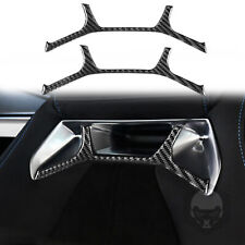Carbon Fiber Seat Back Headrest Sticker Cover Decor For Toyota Supra A90 2019-22