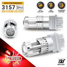 New Syneticusa 3157 Red Led Strobe Flashing Tail Brake Stop Parking Bulbs Light
