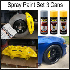 3pk Brake Caliper Yellow Paint Rotor Drum Primer Coating Crack Rust Resist Temp