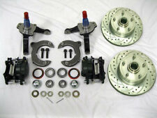 Mustang Ii 2 Front Disc Brake Kit Big 11 Slotted Chevy Rotors Stock Spindles
