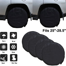 2 Pair 27-29inch Tire Cover 4 Wheels Kit Rv Car Truck Motor Home Canvas Outdoor