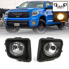 For 2014 2015-2021 Toyota Tundra Fog Lights Pair Front Bumper Driving Lamp