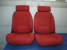 1982-92 Camaro Firebird Carmine Red Cloth Front Seats Set Pair Gm 85 86 87 88 89