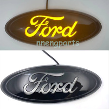 9inch Yellow Led Static Light Emblem Badge For Ford Truck Oval Black Housing