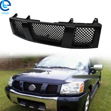Fit For 2004-2006 2007 Titanarmada Front Hood Bumper Grille Glossy Black