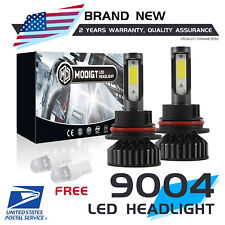 9004 Led Headlight Bulbs Conversion Kit Highlow Beam 6000k White Super Bright