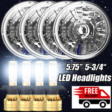4pcs 5.75 5-34 Led Headlight Hilo Sealed Beam Projector For Ford Mustang 1969
