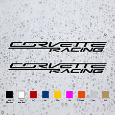 Pair Corvette Racing Decal Vinyl Sticker For Corvette Sport Cars