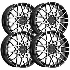 Set-4 Vision 474 Recoil 17x8 5x112 38mm Blackmachined Wheels Rims 17 Inch