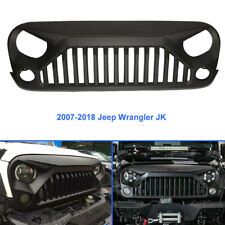 Front Bumper Grille Grill Matte Black Angry Bird Fit 07-18 Jeep Wrangler Jk