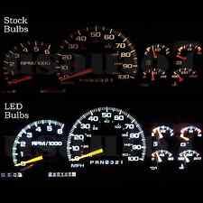 Dash Cluster Gauge White Led Lights Kit Fits 95-98 Gmc C1500 K1500 Sierra Truck