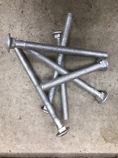 12 Galvanized Carriage Bolts With Nuts And Washers - Large Sizes