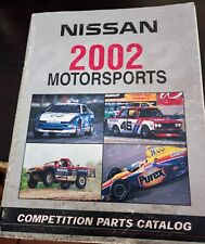 Grassroots Motor Sports 2002 Nissan Competition Parts Catalog. Rare